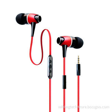 Colorful metallic ear-buds for mp3